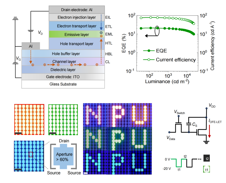 《自然•光子学》发表我校在有机发光晶体管领域研究成果